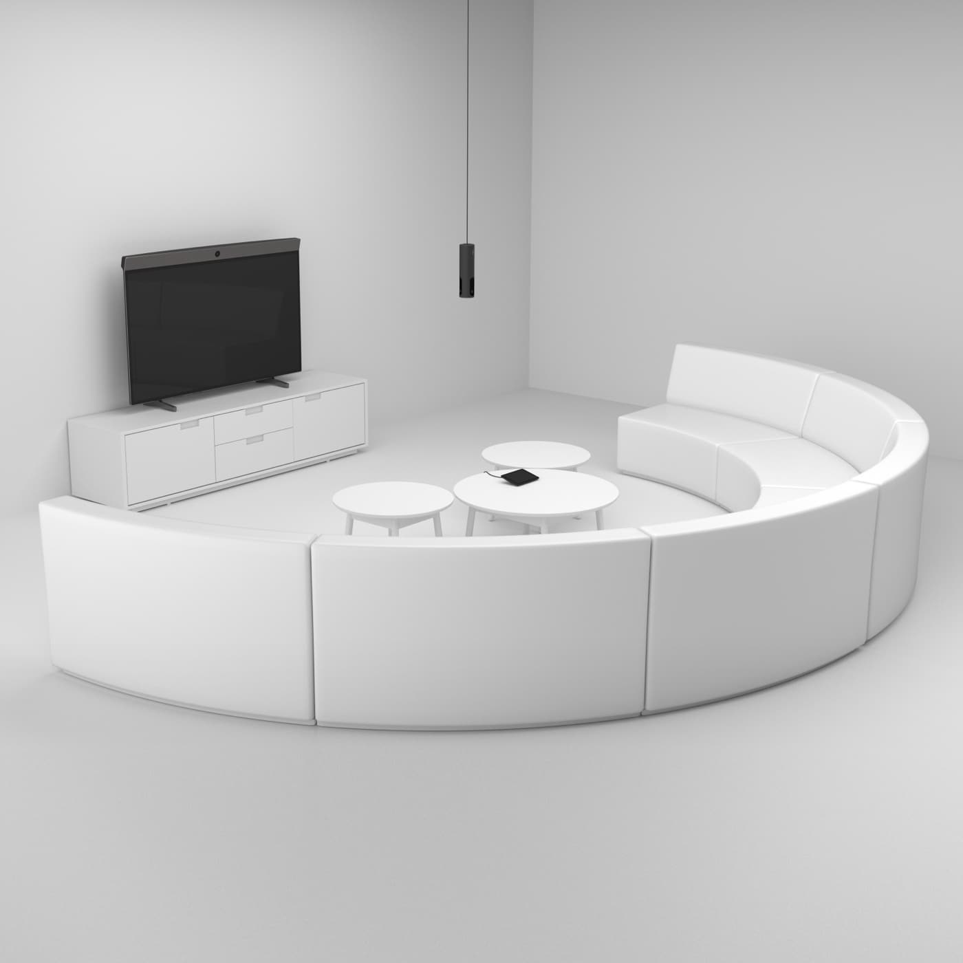 Neat Center in a hall space